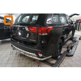 Защита заднего бампера Mitsubishi Outlander 2017